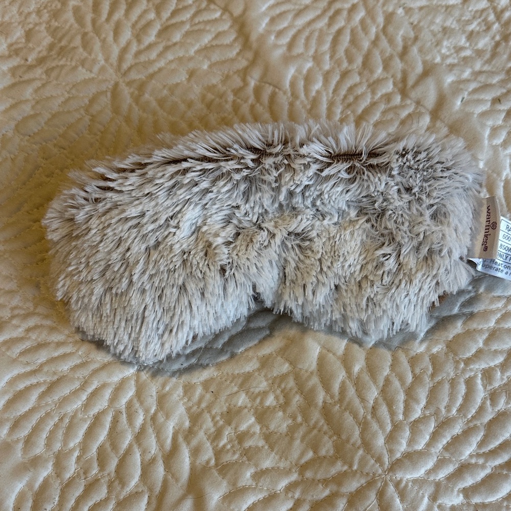 Warmies Fluffy Brown/Gray Mask